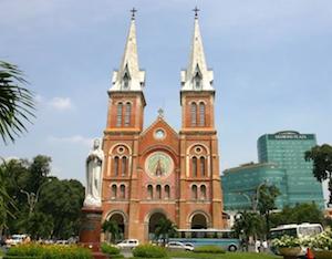 A cathedral in Ho Chi Minh City